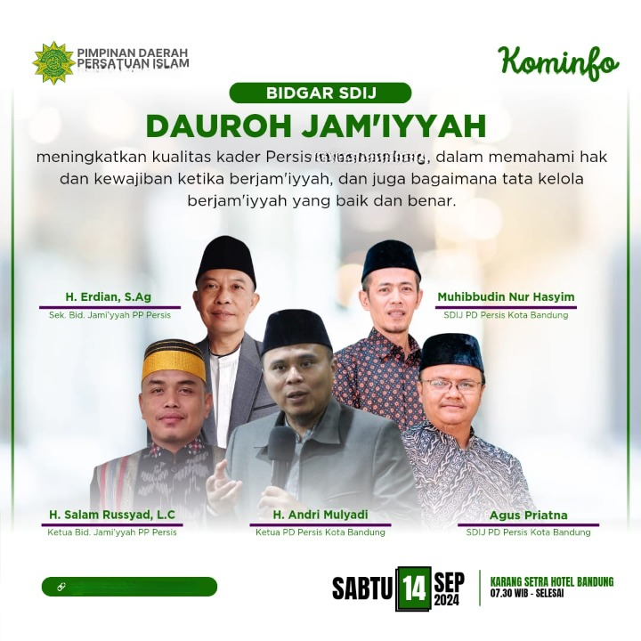 Dauroh Jamiyyah SDIJ PD PERSIS Kabupaten Tegal